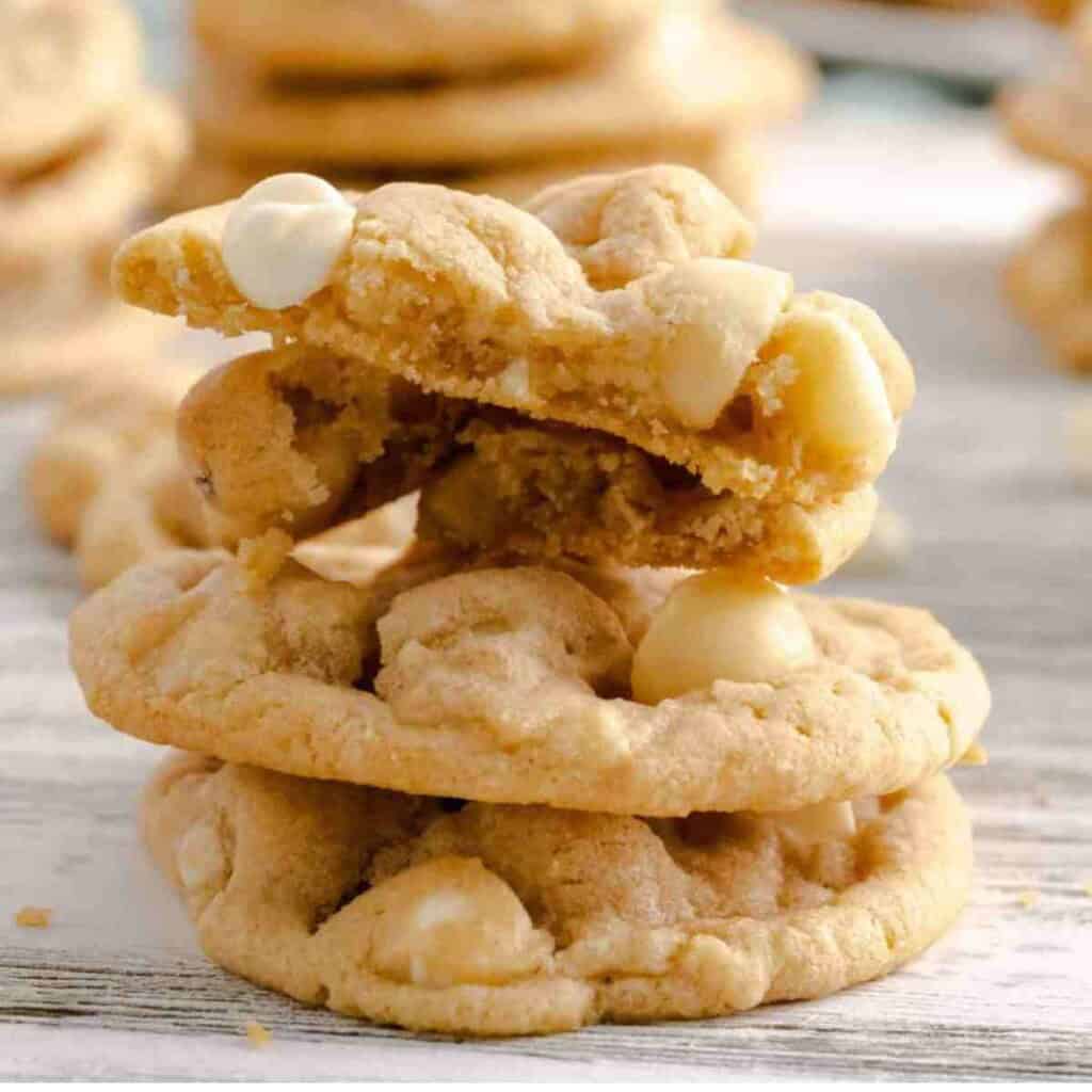 White Chocolate Macadamia Nut Cookies featured image.