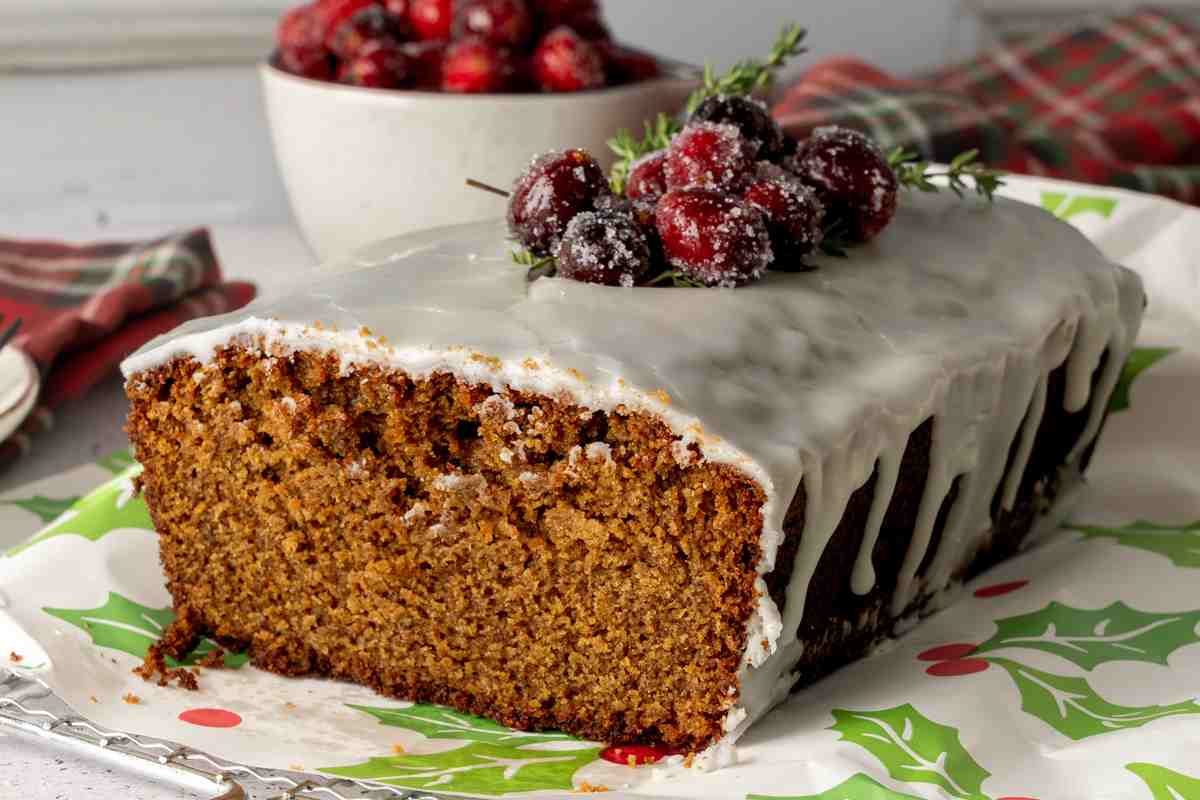 Old fashioned Gingerbread loaf cake msn image.
