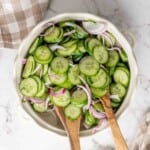 Cucumber salad featured image.