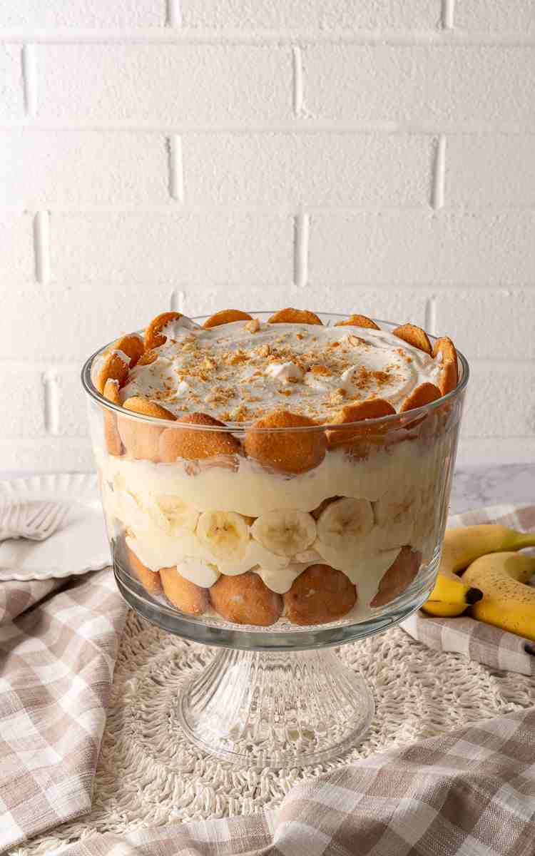 Southern no bake dessert layered with Nilla wafers.