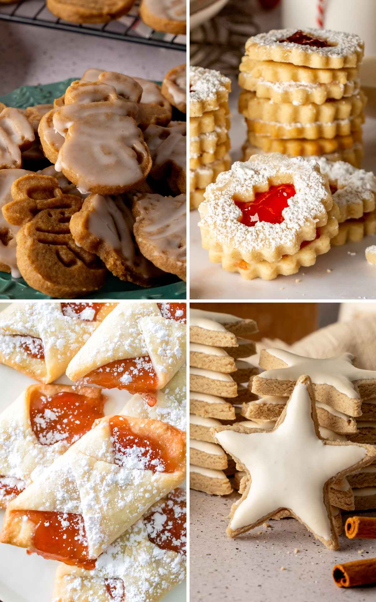 Cut Out Christmas Cookies collage image.
