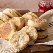Sourdough Discard English Muffins featured image.