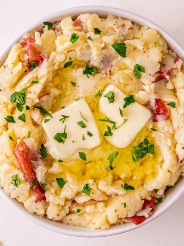 Mashed red skinned potatoes featured image.