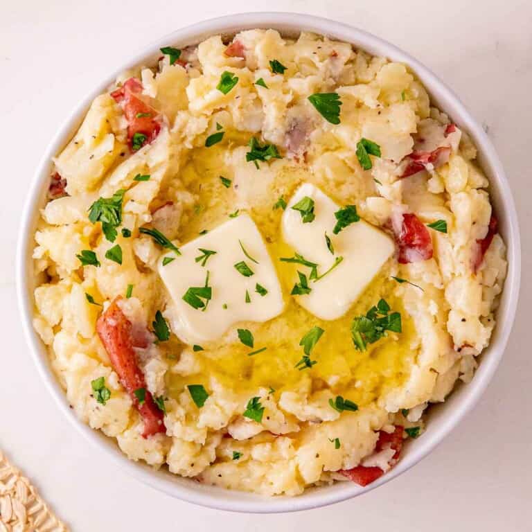 Mashed red skinned potatoes featured image.